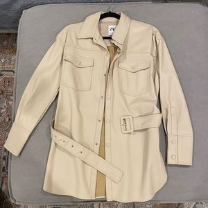 Leather Flannel Jacket